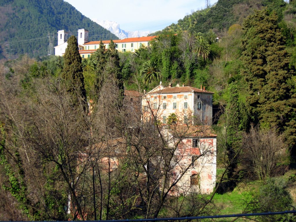 Massa, vista su Villa Massoni e Ns Signora delle Grazie