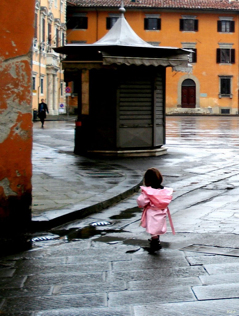 Pink raincoat