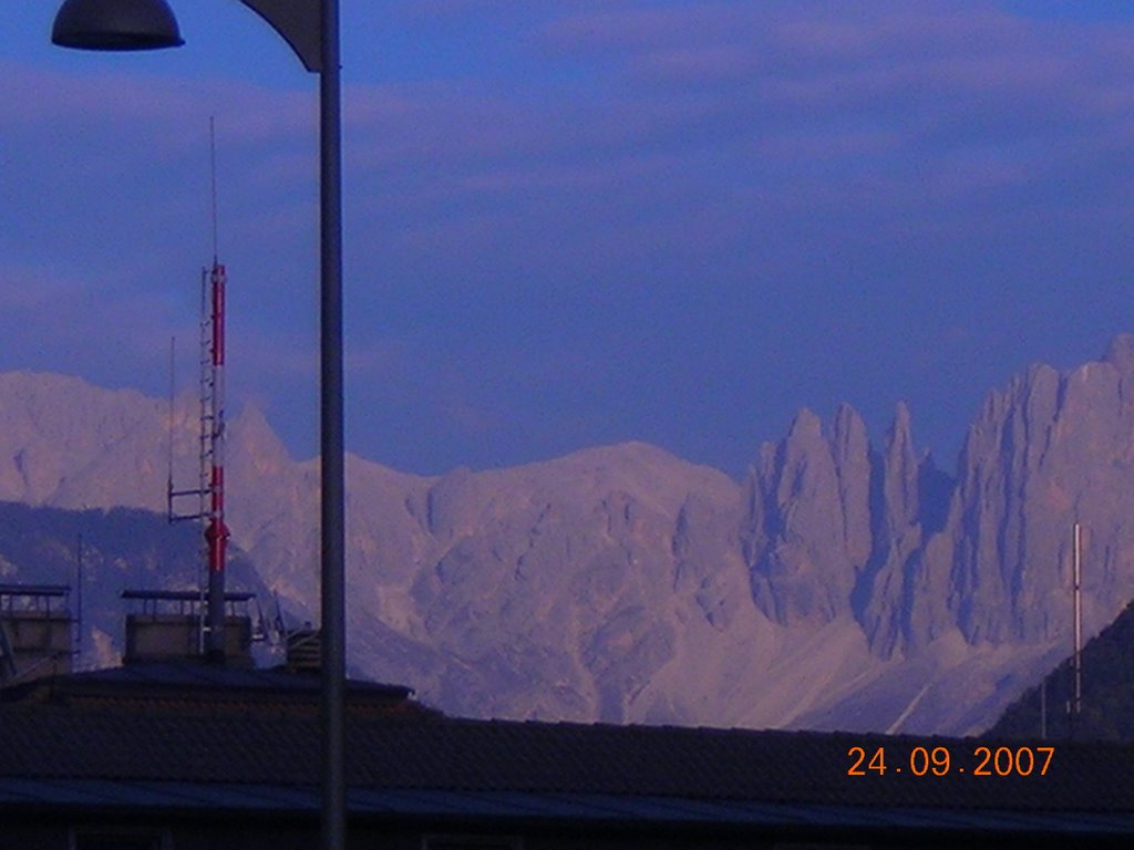 Catinaccio (sera/abends) - Vista da Bolzano - Blick aus Bozen