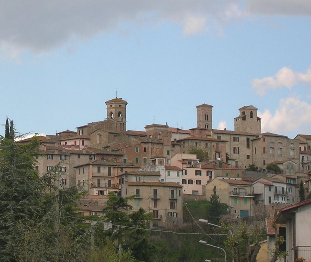 Deruta Pg. panorama visto dalla via tiberina