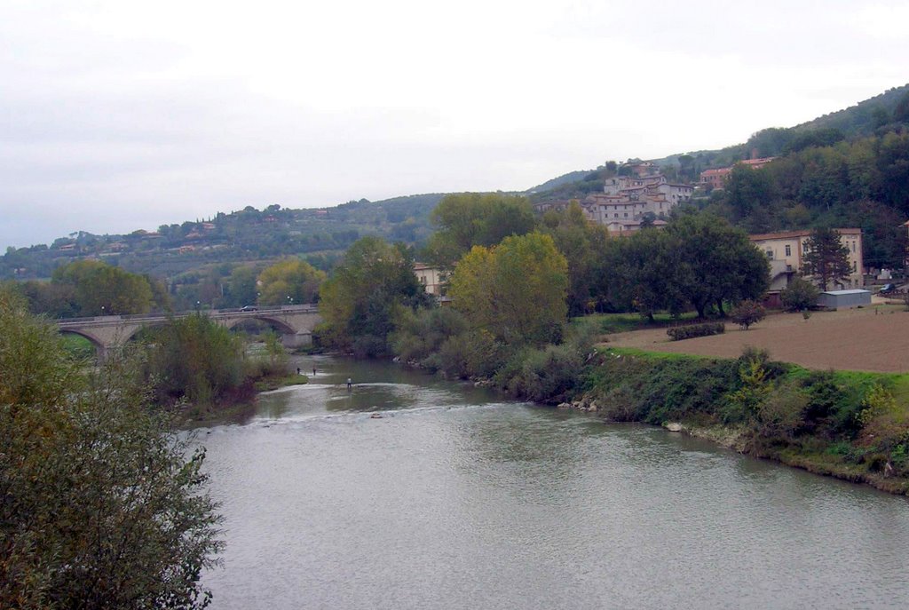Deruta - Il Tevere a Ponte Nuovo - Novembre 2006