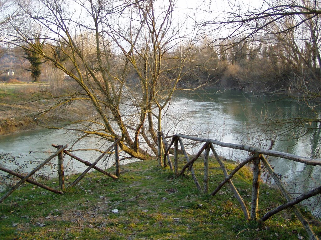 Confluenza tra i fiumi Tevere e Chiascio