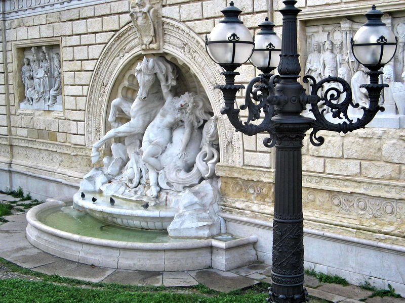 Fountain in public park "La Montagnola"
