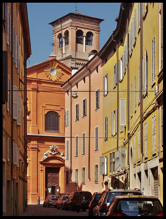 Modena - Via Ruggera e Chiesa di S.Barnaba