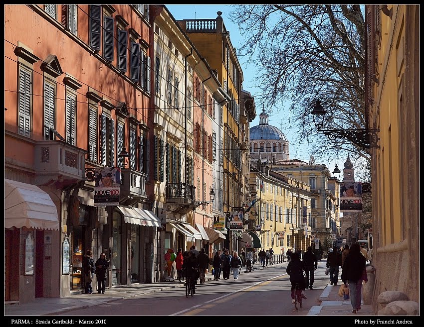 Strada Garibaldi in Parma - Spring Light in Garibaldi Street at Parma