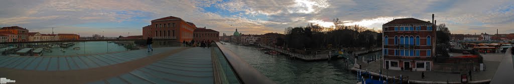 ITA Venezia Ponte della Costituzione ~ Calatrava e Canal Grande (Piazzale Roma) Panorama by KWOT
