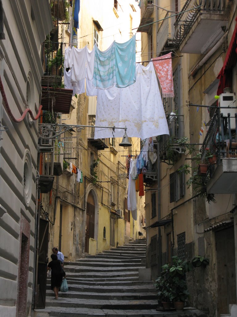 The stairs leading to the church of SS. Apostoli (taken on August 2008)