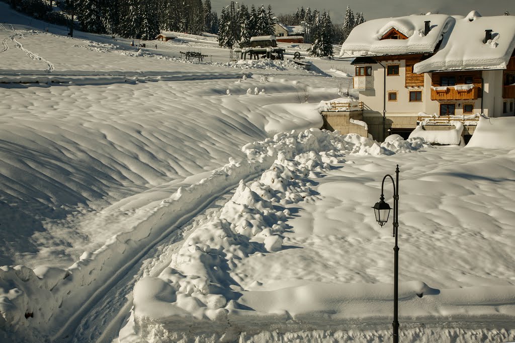 Téli út, winter road, Tarvisio