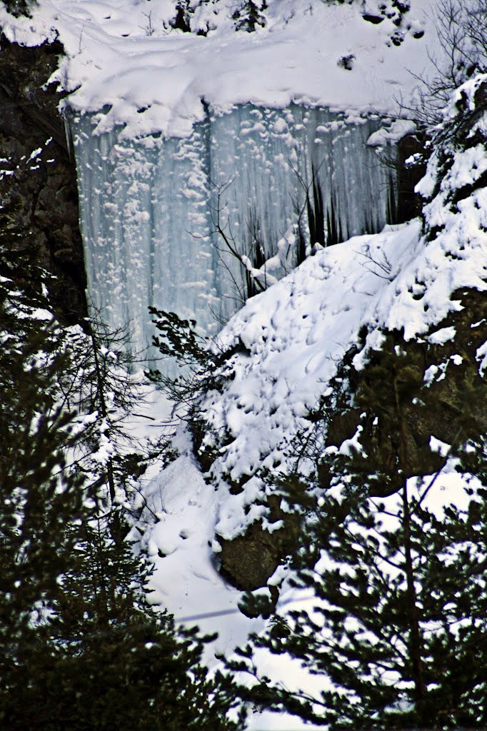Fagyos vízesés, frozen waterfall