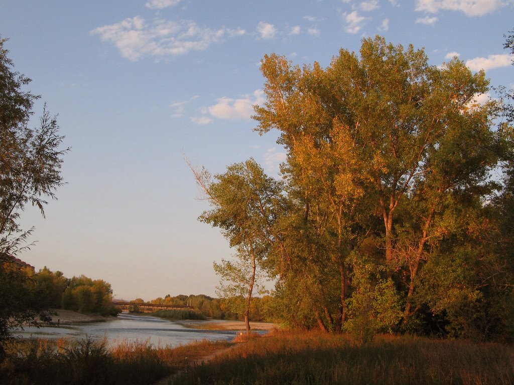 Dusk on the Ulba River