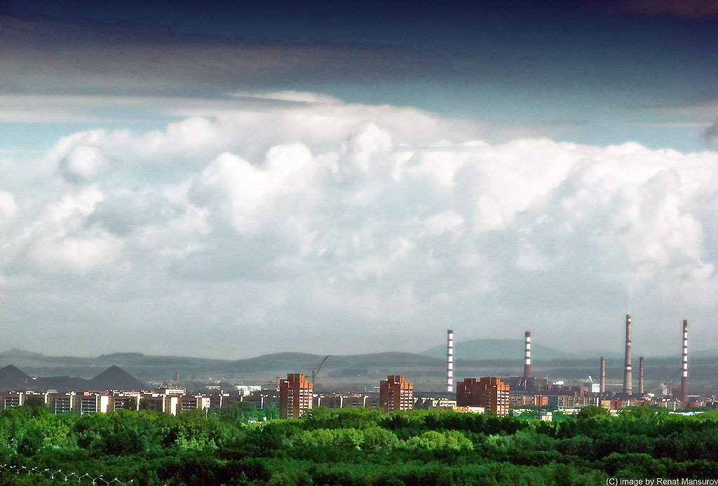 вид на город с бизнес центра радуга