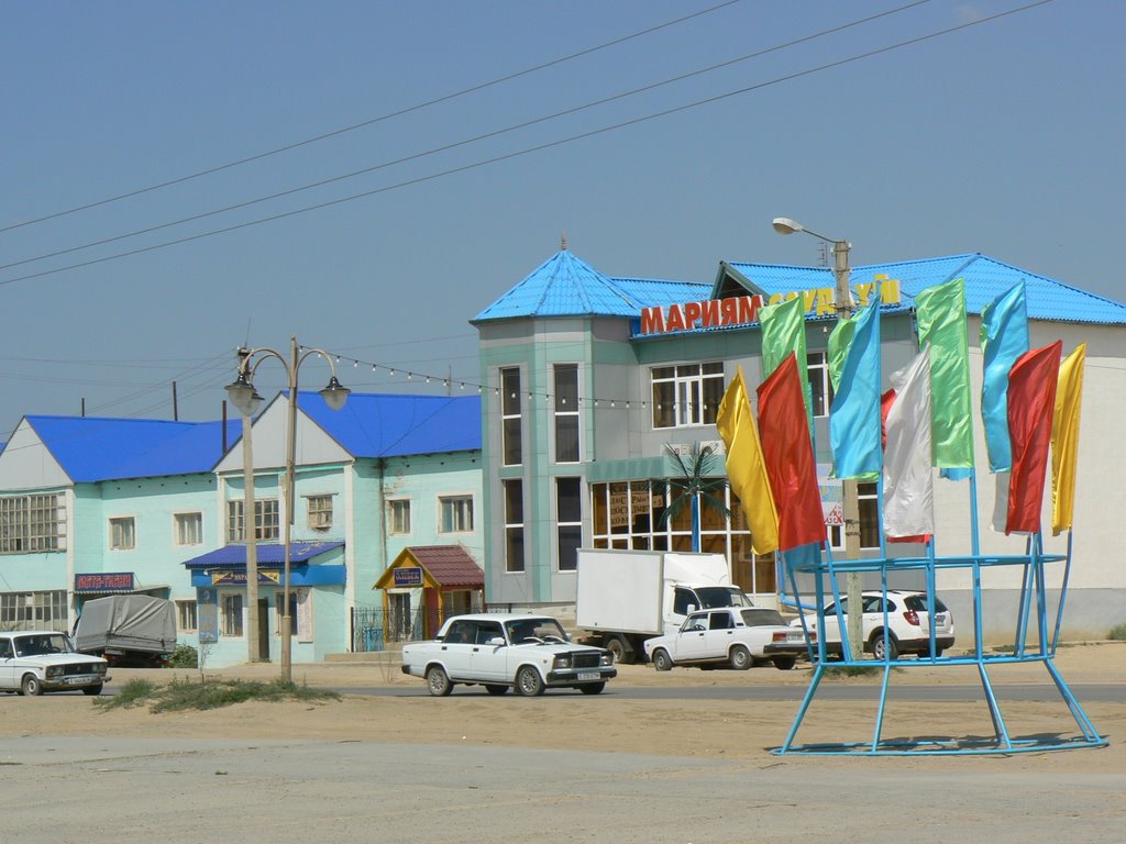 Kulsary. The central street.
