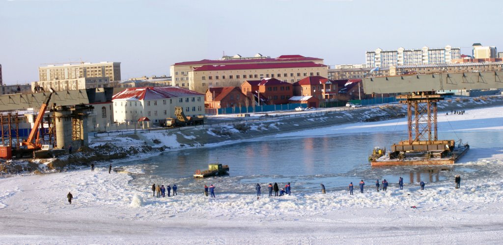 Соединяют пролёты моста