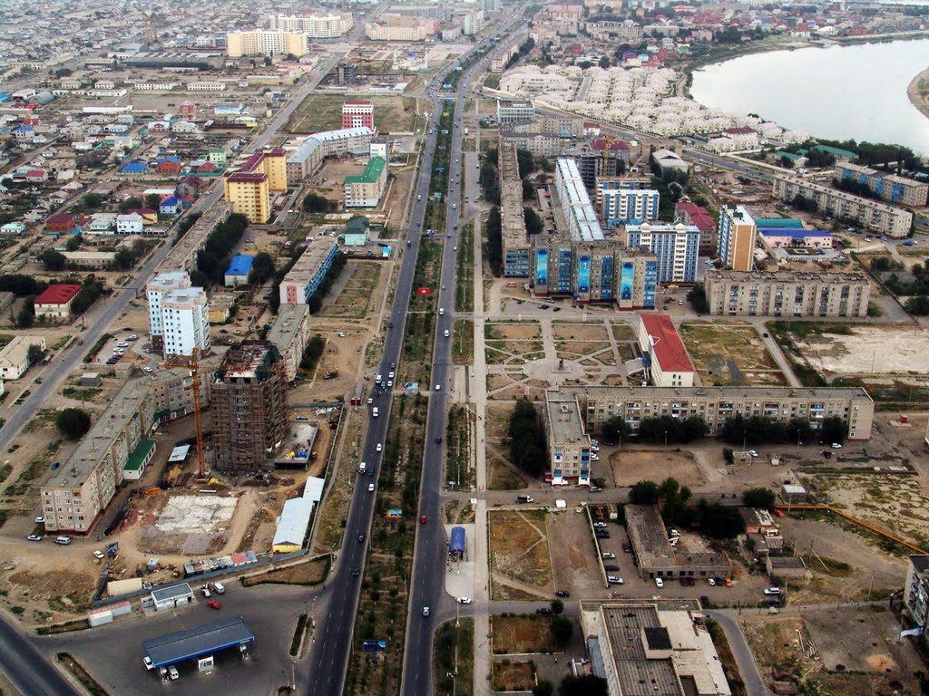 Вид строящегося центра города в 2005 году