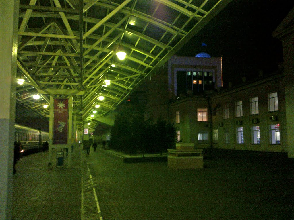 На перроне