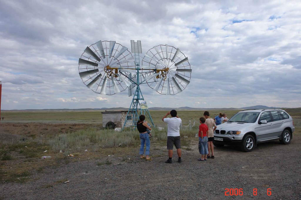 Windturbine near Karaganda