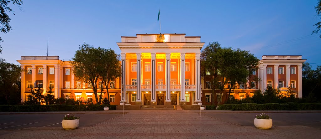 city administration building in Karaganda