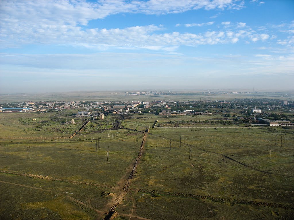 Сарань, вид с воздушного шара