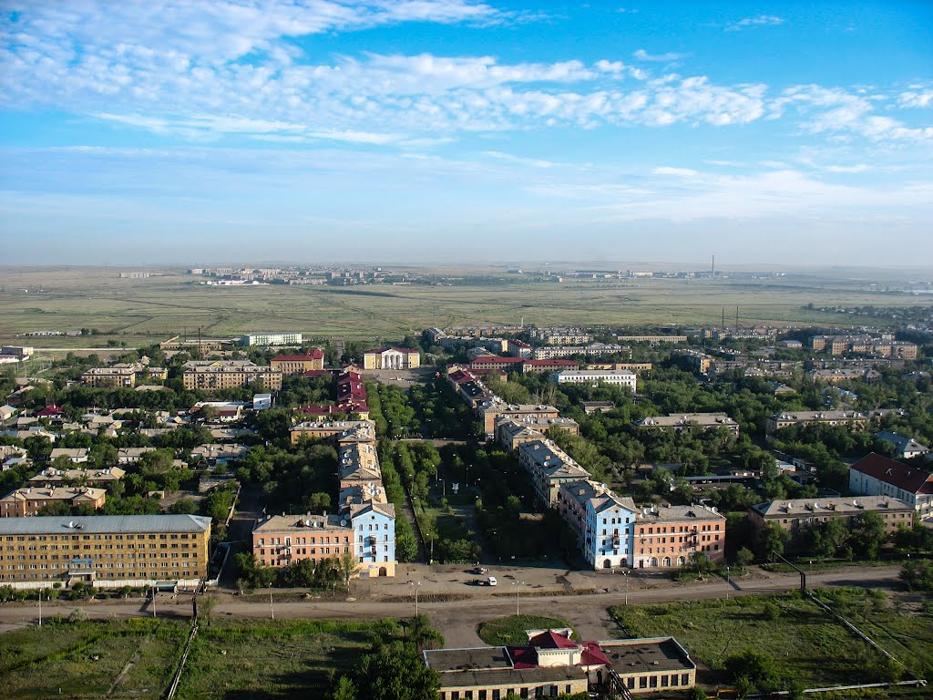 Сарань, вид с воздушного шара