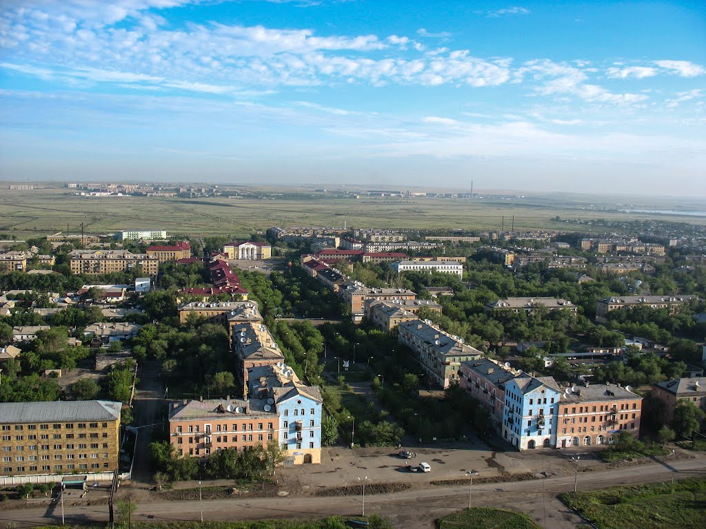 Сарань, вид с воздушного шара