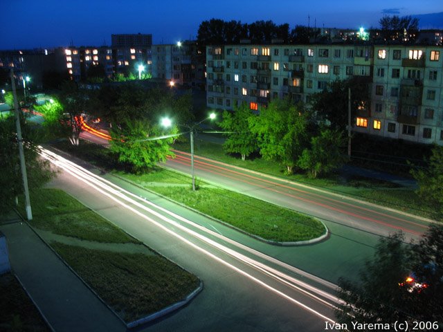пр. Комсомольский ночью