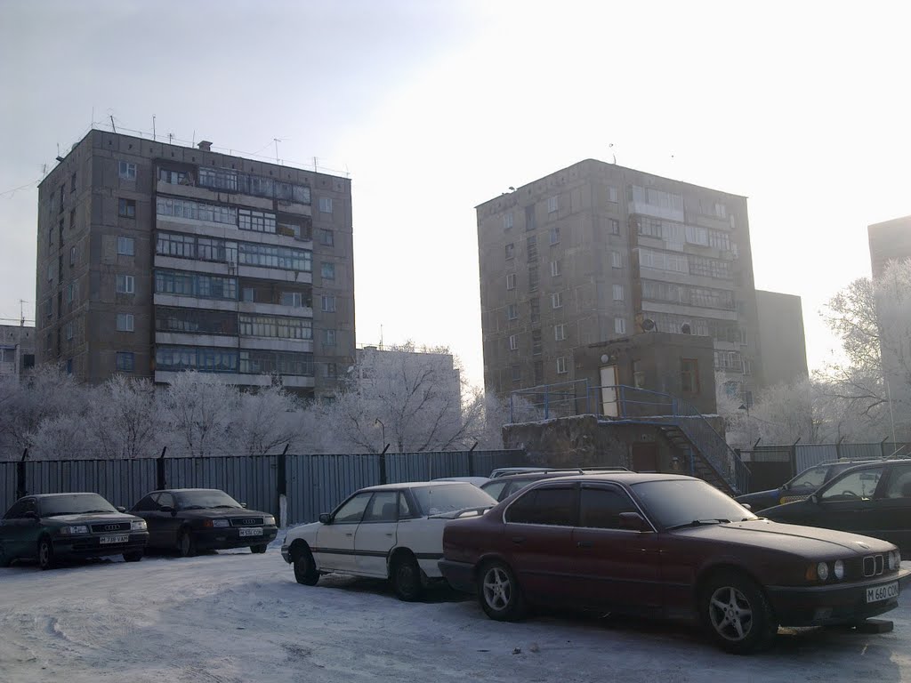 На автостоянке