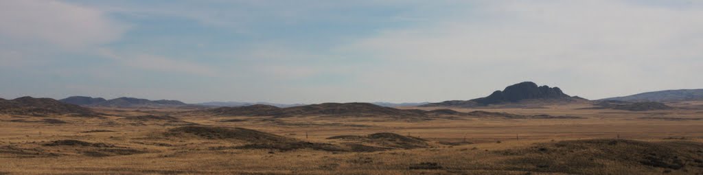 Panorama of Zhangiztobe surroundings