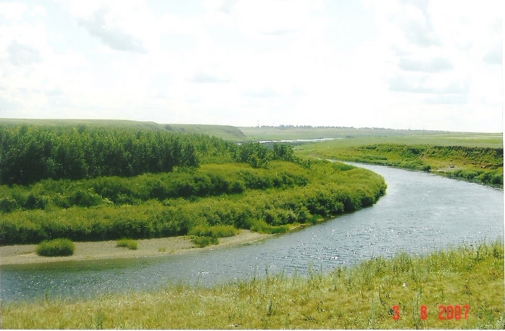 Kasachstan. Ishim river.Old Peski. Казахстан, Река Ишим. Старые Пески.