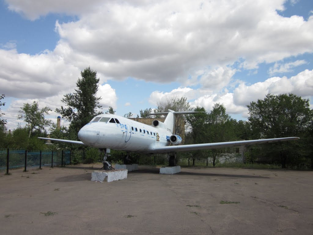 Yak-40. Airplane in Stepnyak