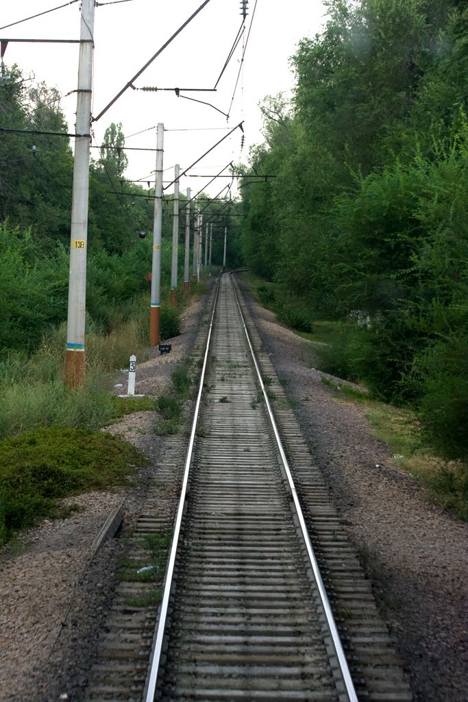 railroad, Almaty, stage Almaty-2 - Almaty-1