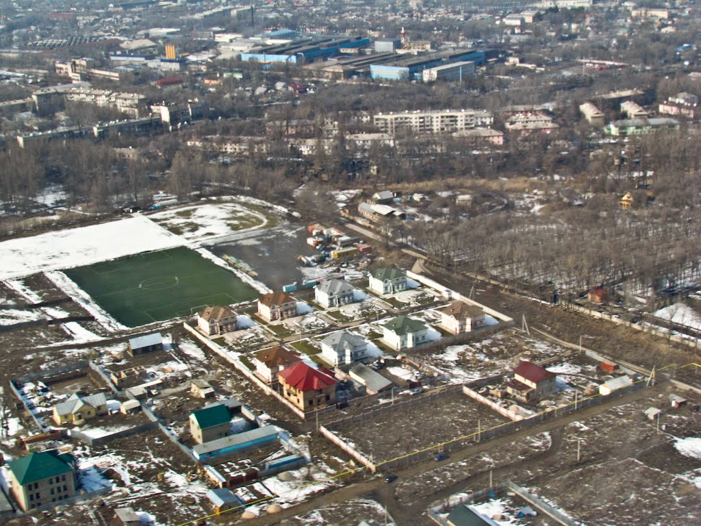 Almaty, Turksib district, photo from the plane / г. Алматы, Турксибский район, фото с самолёта