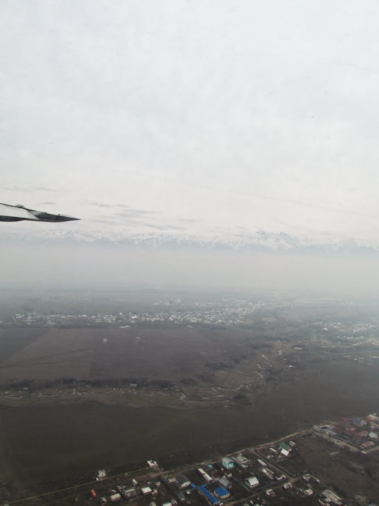 The view from the plane / Вид с самолёта заходящего на посадку