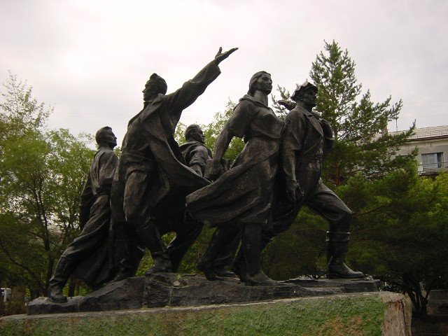 Rudniy Rudnyj - monumento al pueblo