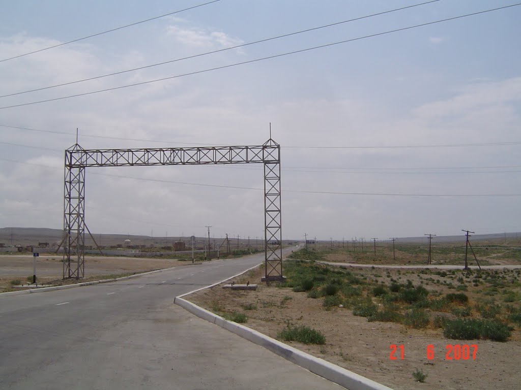 Main gate to Fort-Shevchenko.  @qan