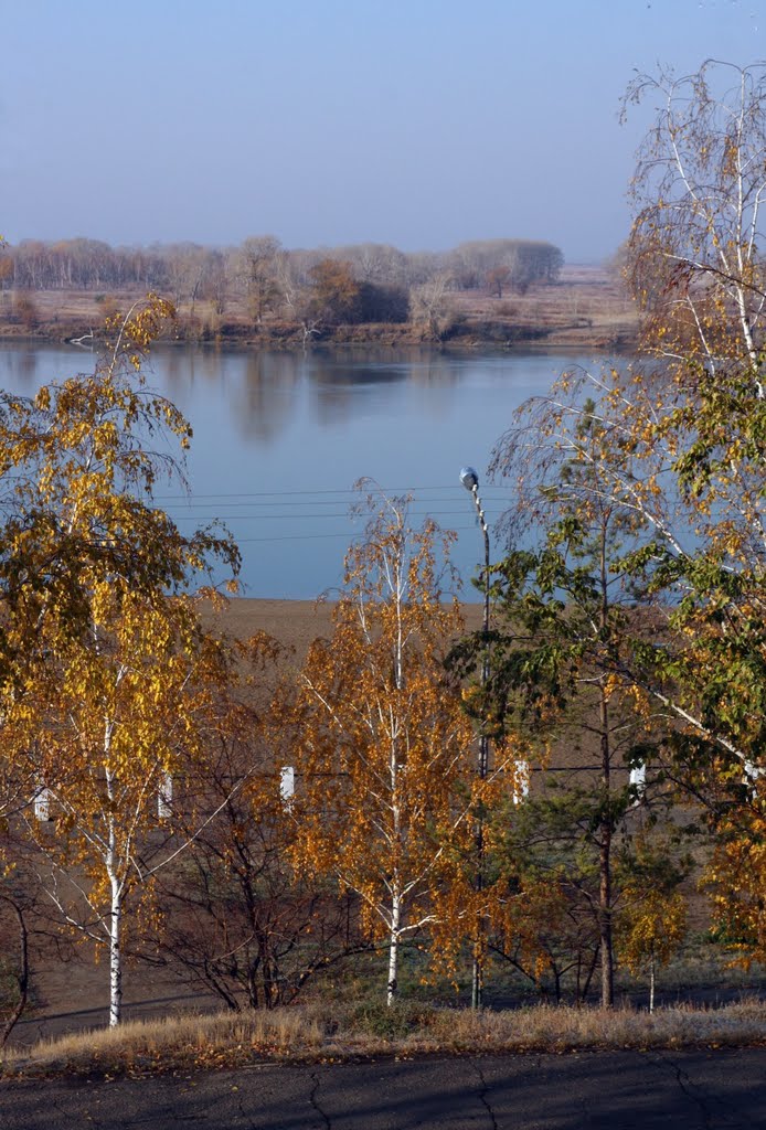 A view of Irtysh river from Naberezhyy park