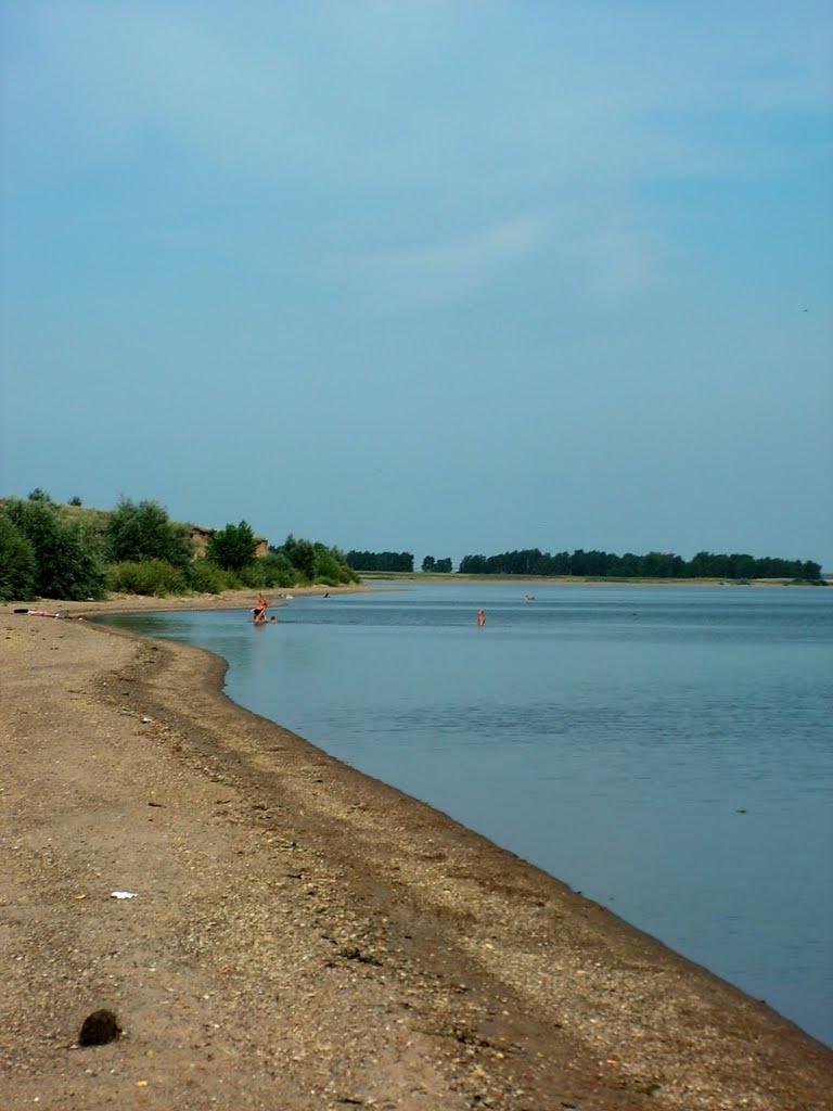 Сергеевское водохранилище на реке Ишим у села Баганаты
