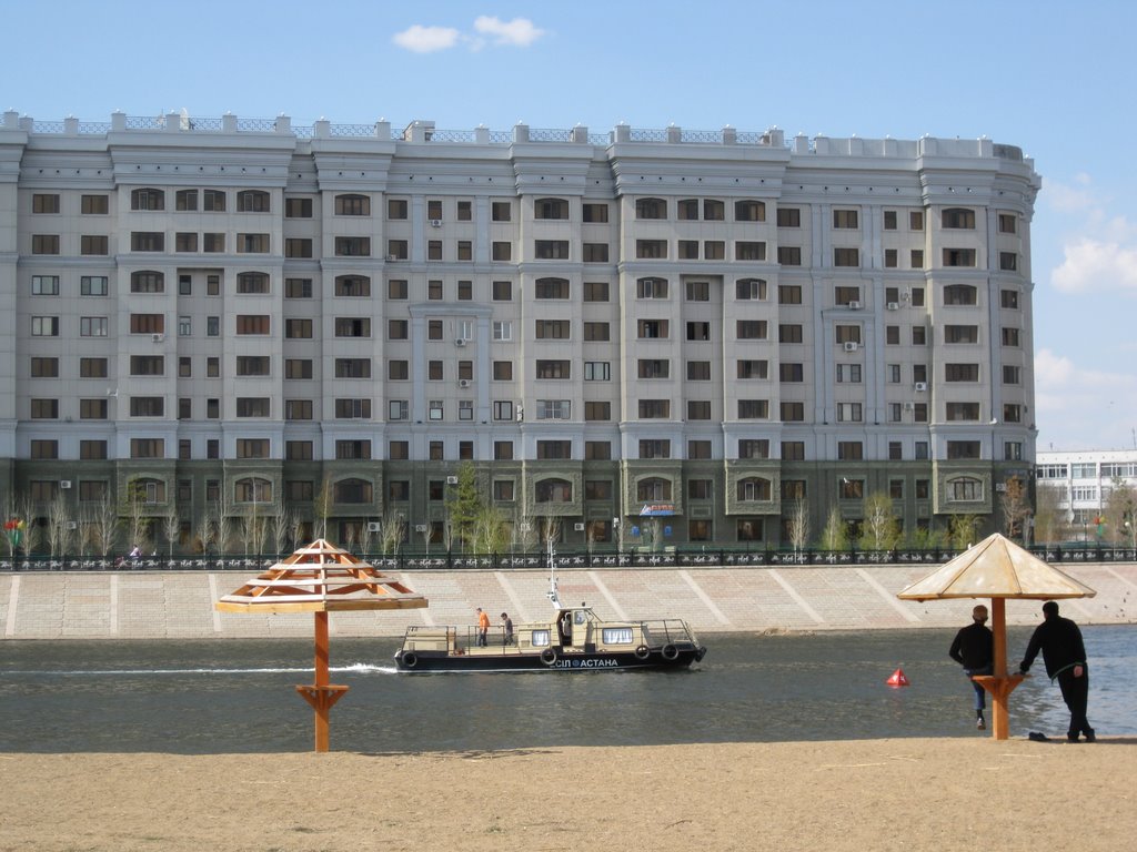 Astana Municipal Beach on Ishim River