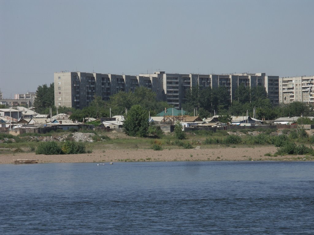 Irtysh River and the Blocks in Semey