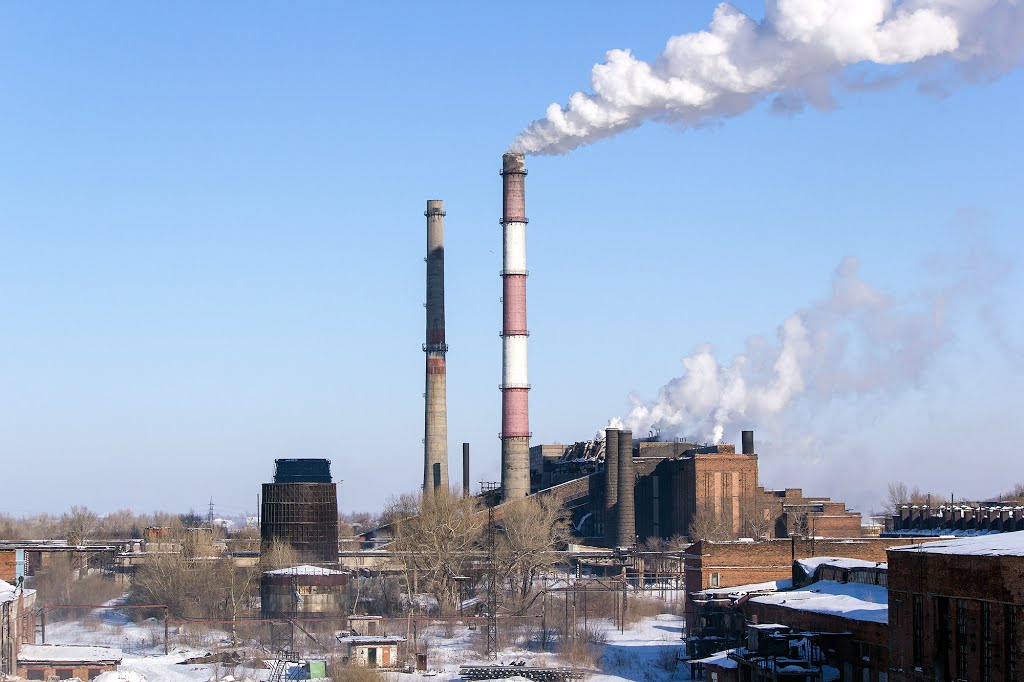 Power plant in Rubtsovsk, winter 2013