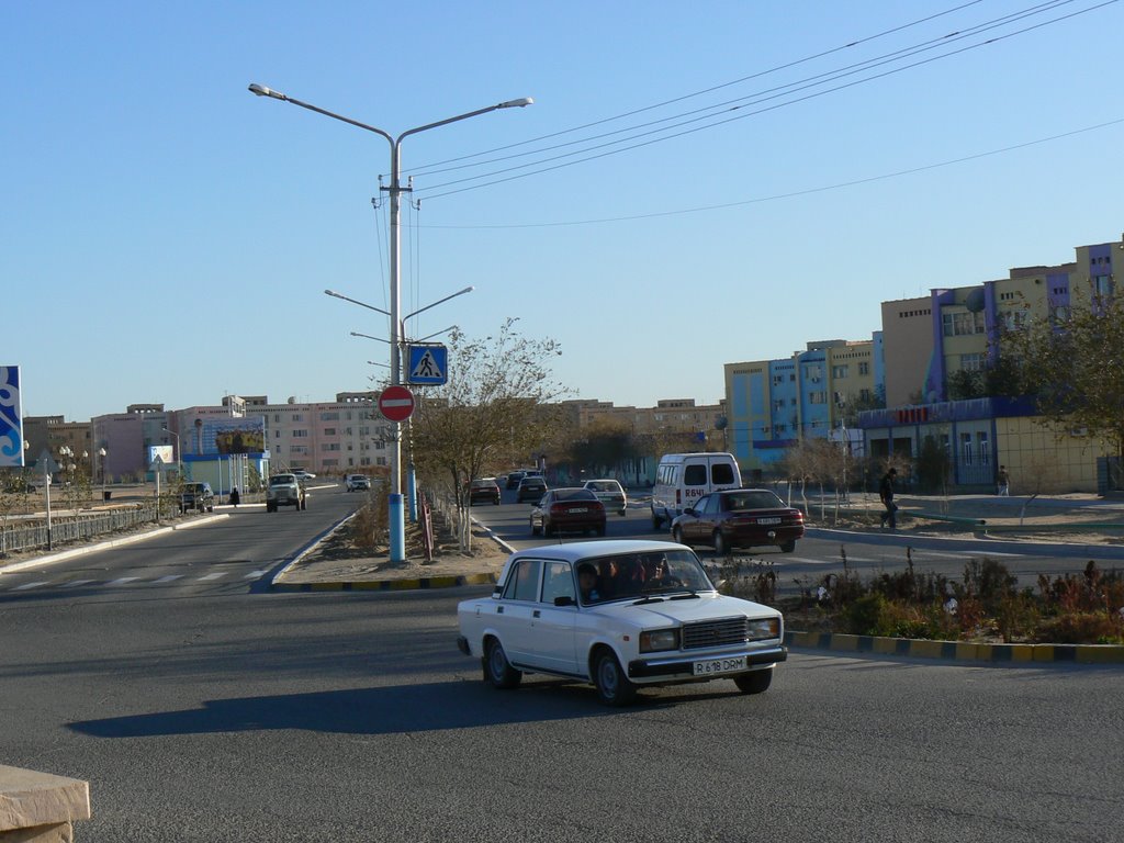 In a city  Zhana Uzen.