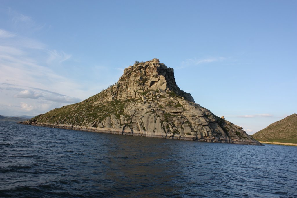 Island on Bukhtarma lake  Остров на Бухтарминском водохранилище