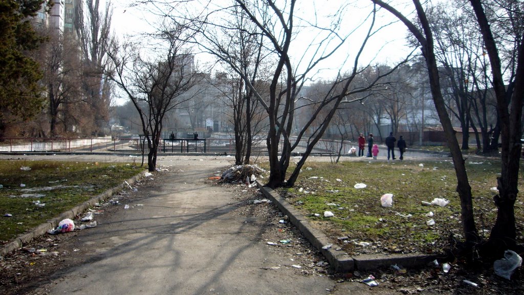 Rubbish "standard" in Almaty city