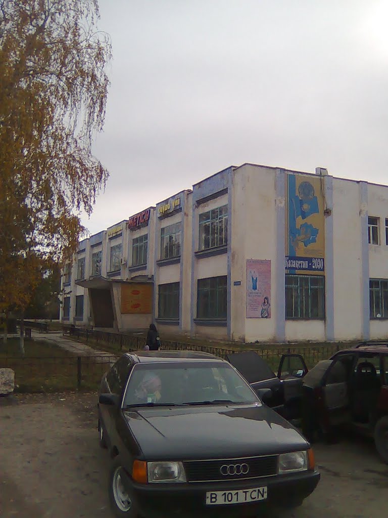 Здание в поселке Сарканд.