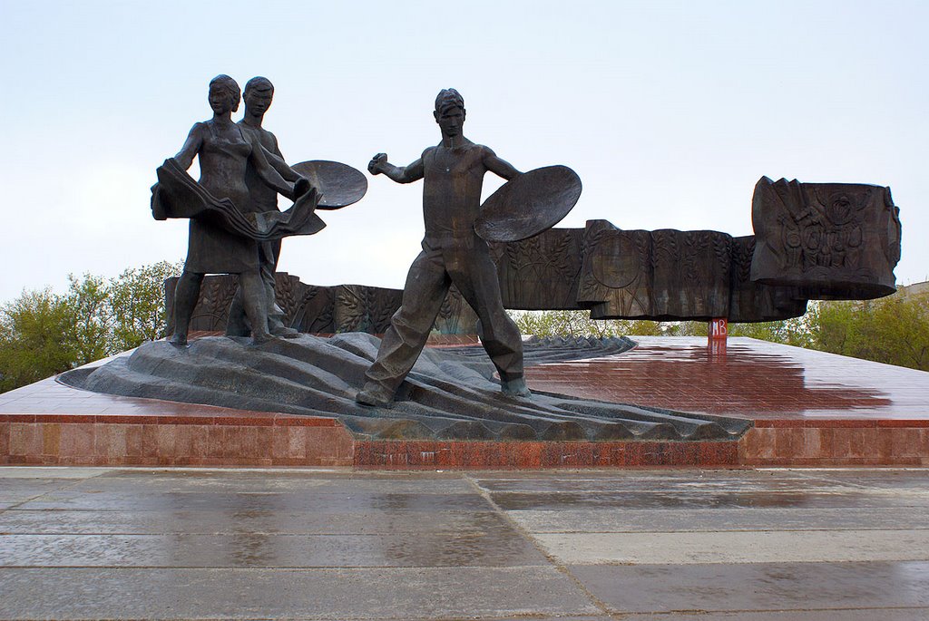 Monument to the Virgin lands first plowmen