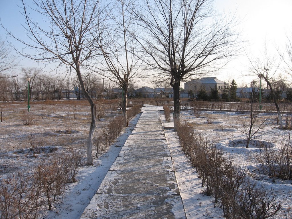 Парк возле Маслихата.