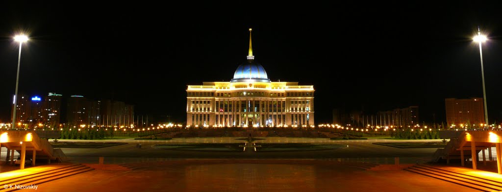 Astana, Ak-Orda at night