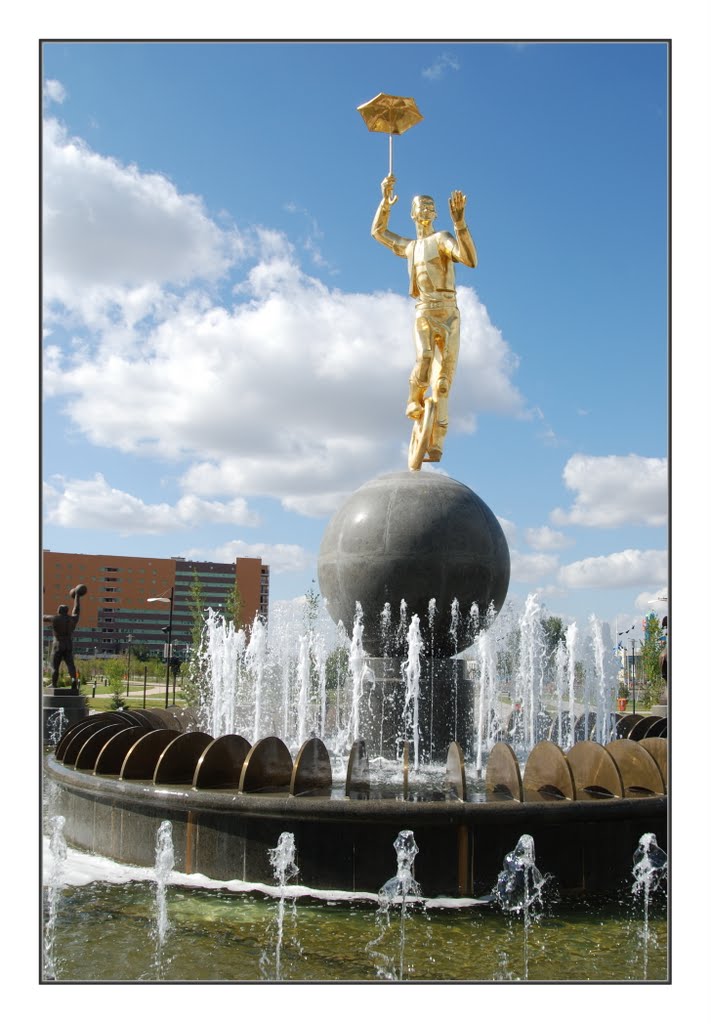Fountain near circus