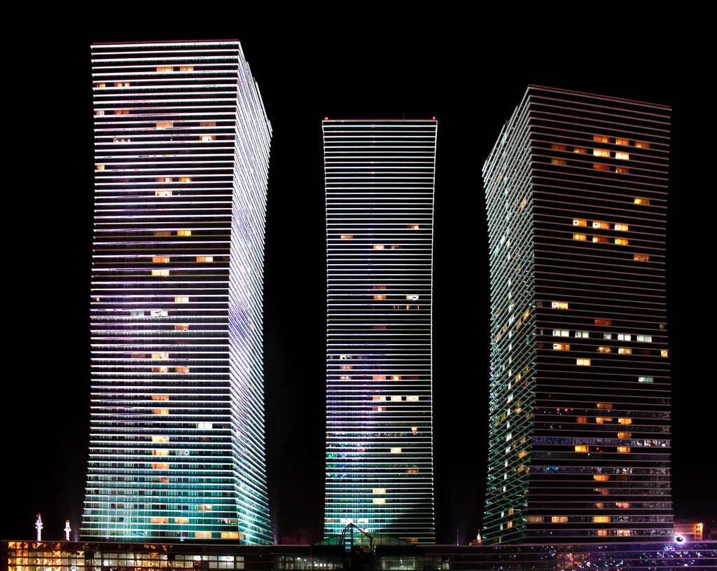 Three towers (HDR). Astana.