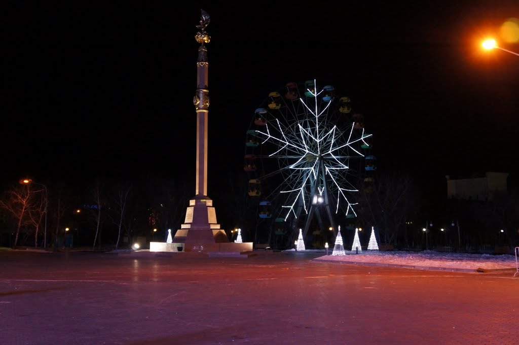 Колесо обозрения. Новый год 2012.