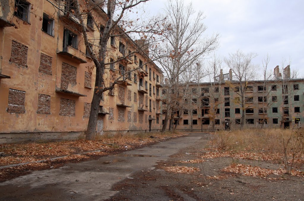 Abandoned part of Kurchatov city